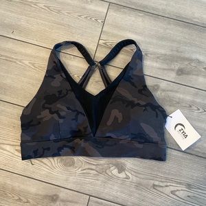 NWT - Zyia Forest Camo adjustable mesh bra size XL